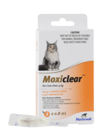Moxiclear Cats over 4kg 3pk