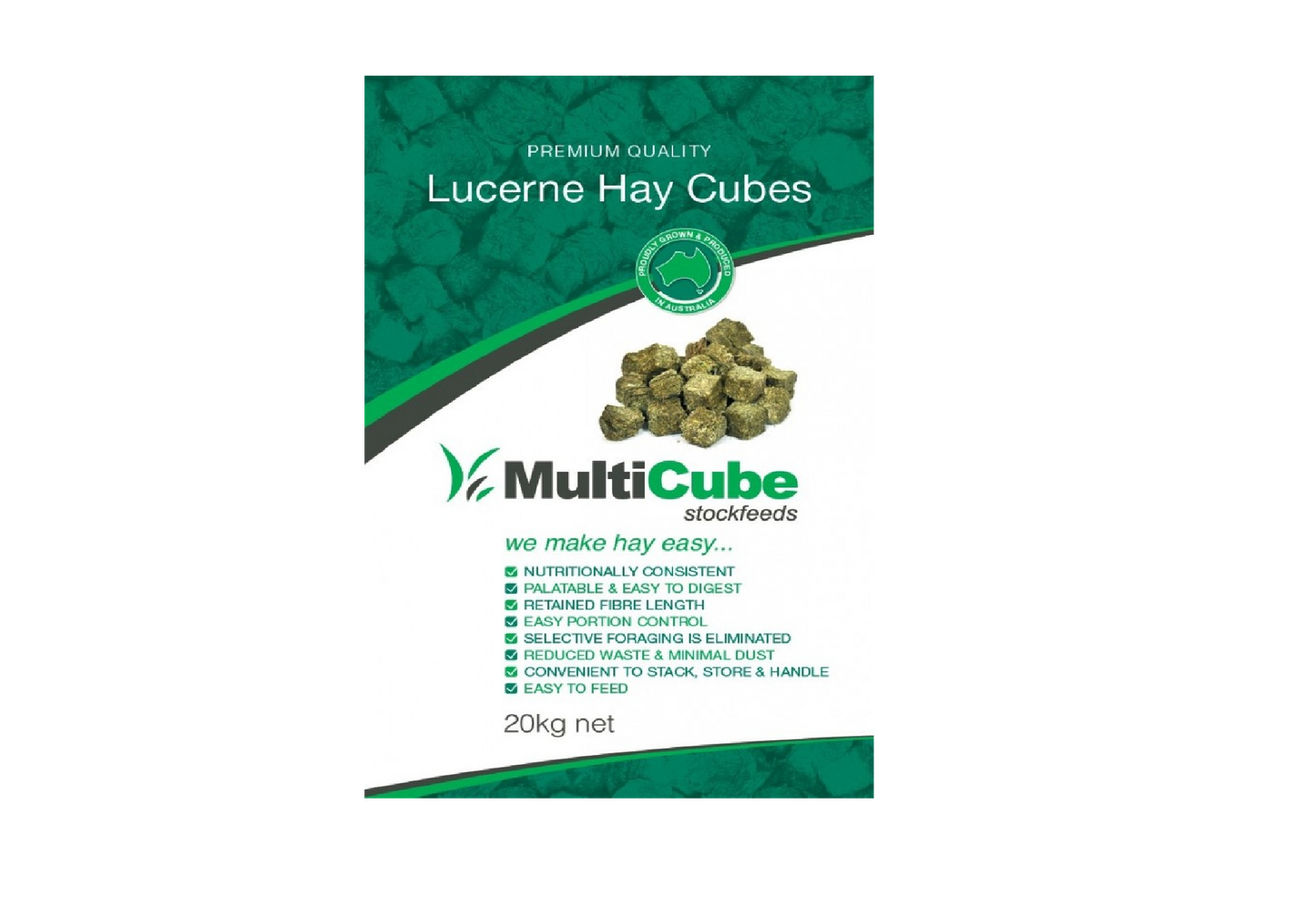 Multicube Lucerne Hay cubes 20kg