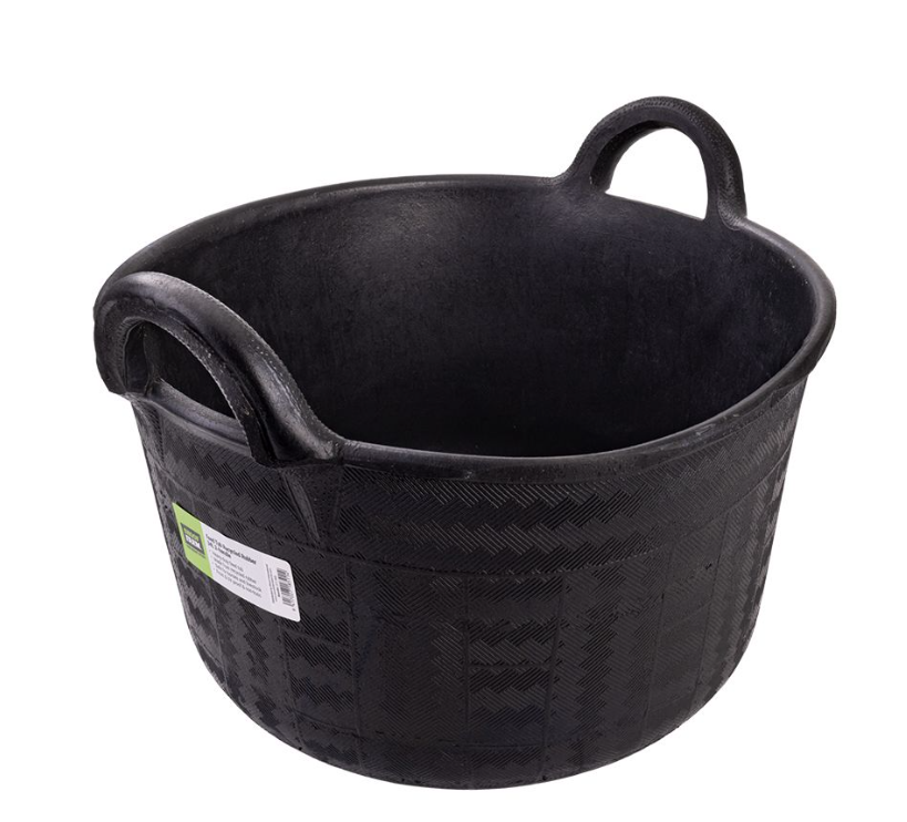 Feed Tub Recycled Rubber 34L 2-handle