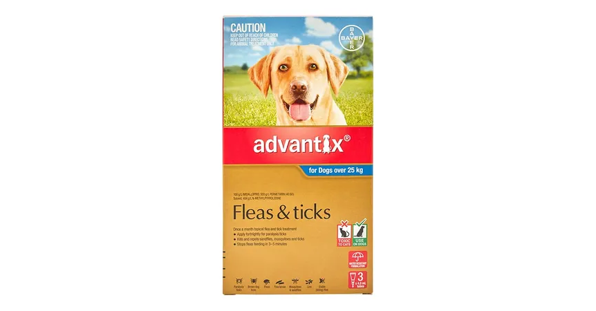 Bayer Advantix Dog 25kg Plus (X/LG) [Siz:3's]