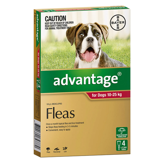 Bayer Advantage Dog 10-25kg (Large) [Siz:4's]