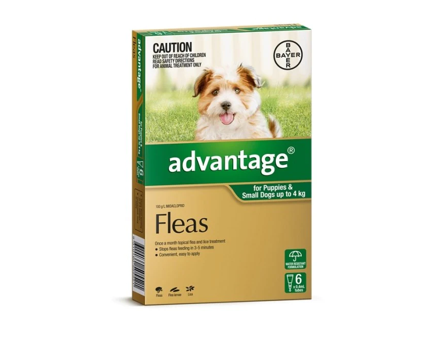 Bayer Advantage Dog 0-4kg (Small) [Siz:4's]