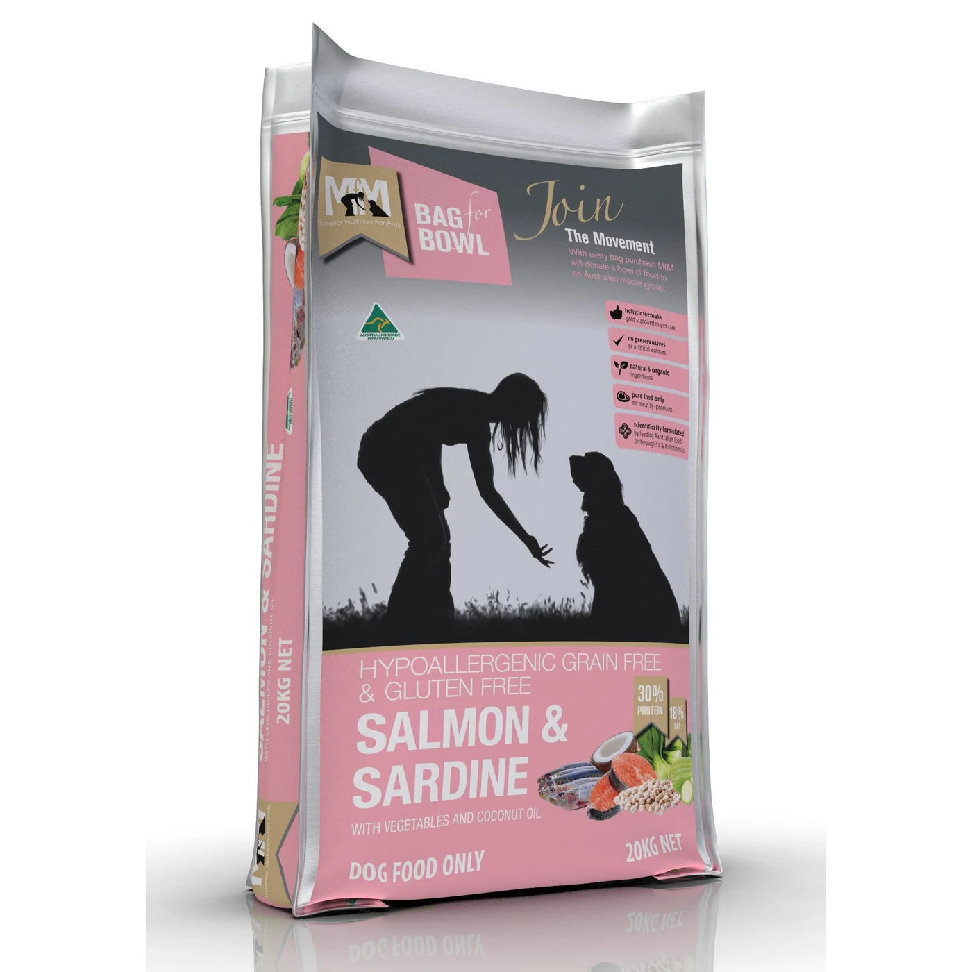 Meals For Mutts Dog Grain Free Salmon & Sardine [Siz:2.5kg]