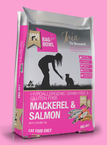 Meals For Mutts Cat Grain Free Mackerel & Salmon [Siz:9kg]
