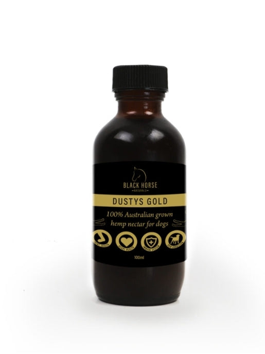 Black Horse Naturals Dustys Gold-Hemp Nectar for dogs 250ml