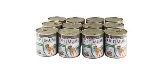 Optimum Adult 12x700g Cans [Fla:Beef Rice & Egg]