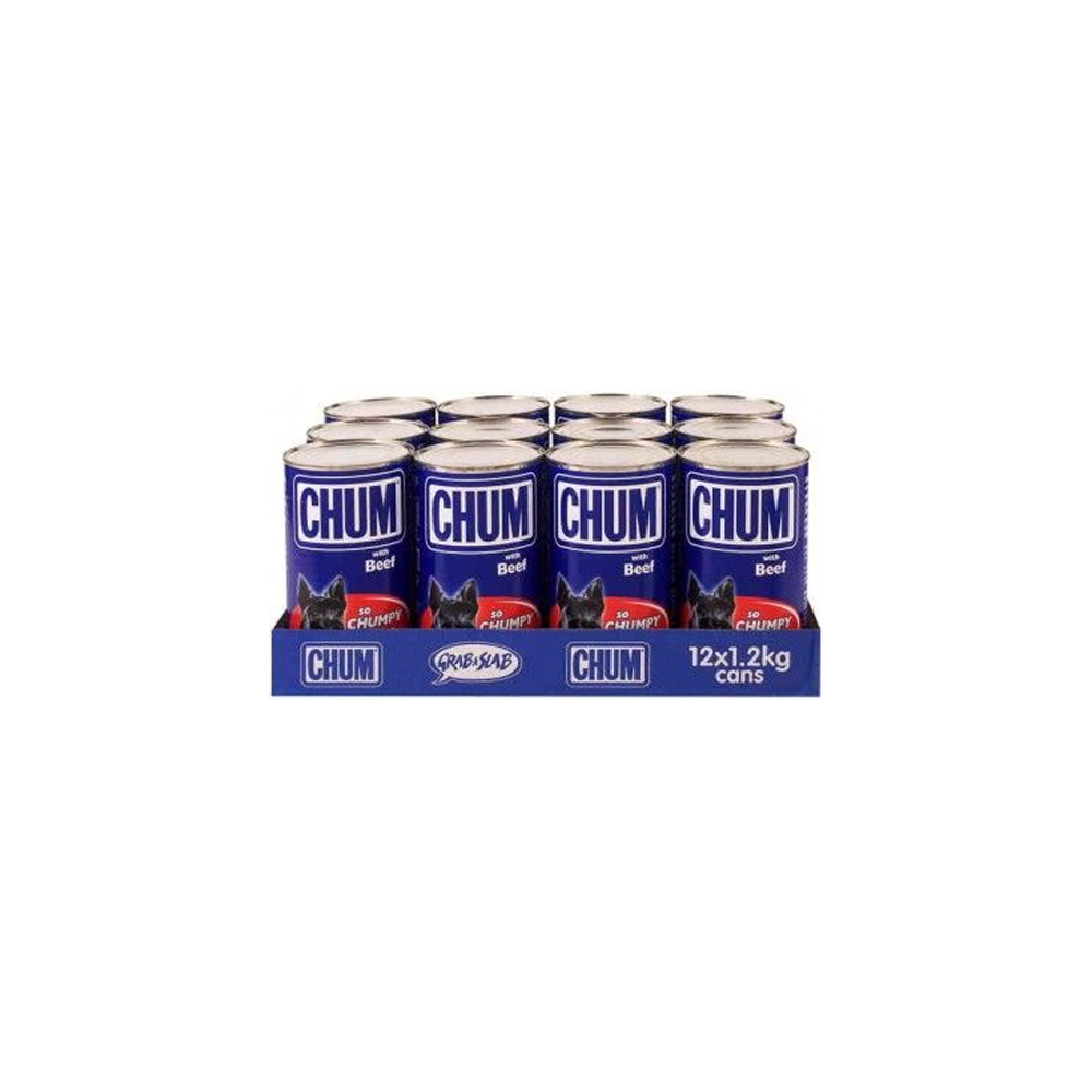 Chum Cans [Siz:12 x 1.2kg Fla:Beef]