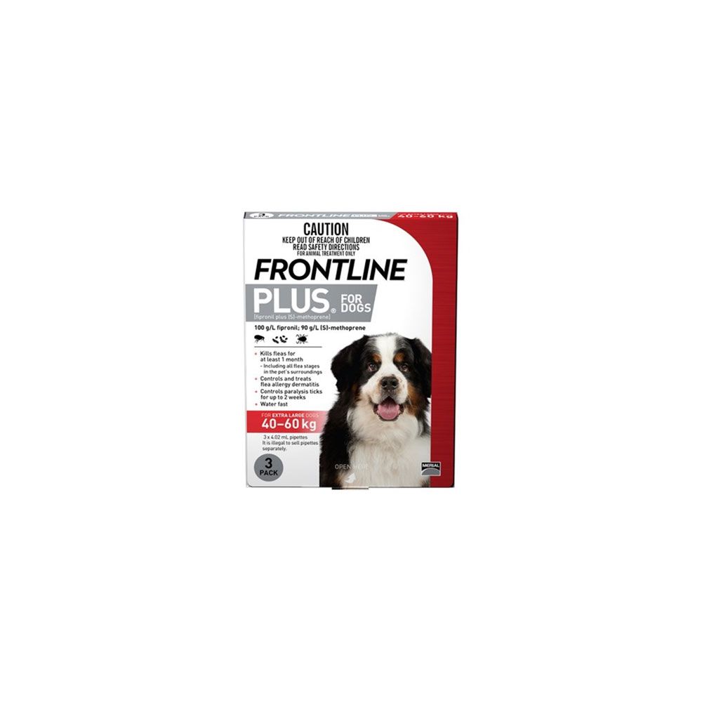 Frontline Plus Dog 40-60 XLge [Siz:6s]