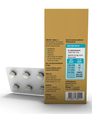 Drontal Medium Dog 6 tabs  