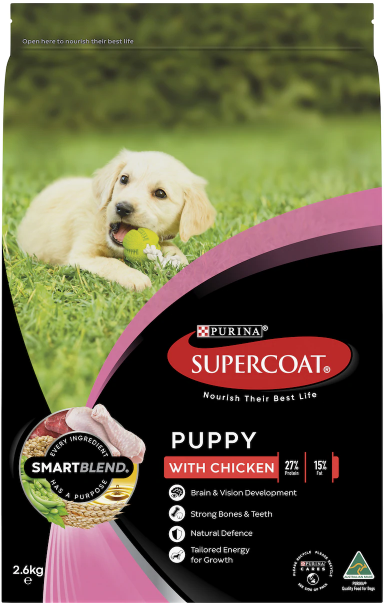 SUPERCOAT PUPPY CHICKEN 2.6KG