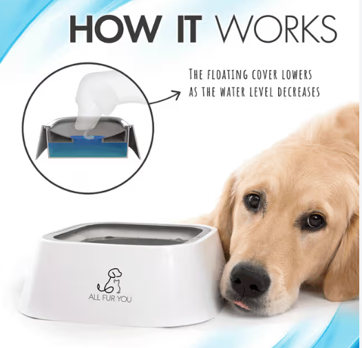 All Fur You Anti Splash Bowl Grey  